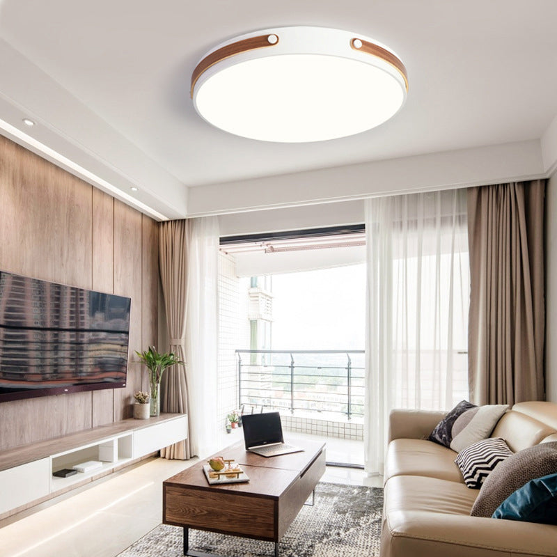 Circular Flushmount Modernist Acrylic Brown/Light Brown/Red Brown LED Close to Ceiling Lamp in Warm/White Light, 16"/21.5" Wide Clearhalo 'Ceiling Lights' 'Close To Ceiling Lights' 'Close to ceiling' Lighting' 289828