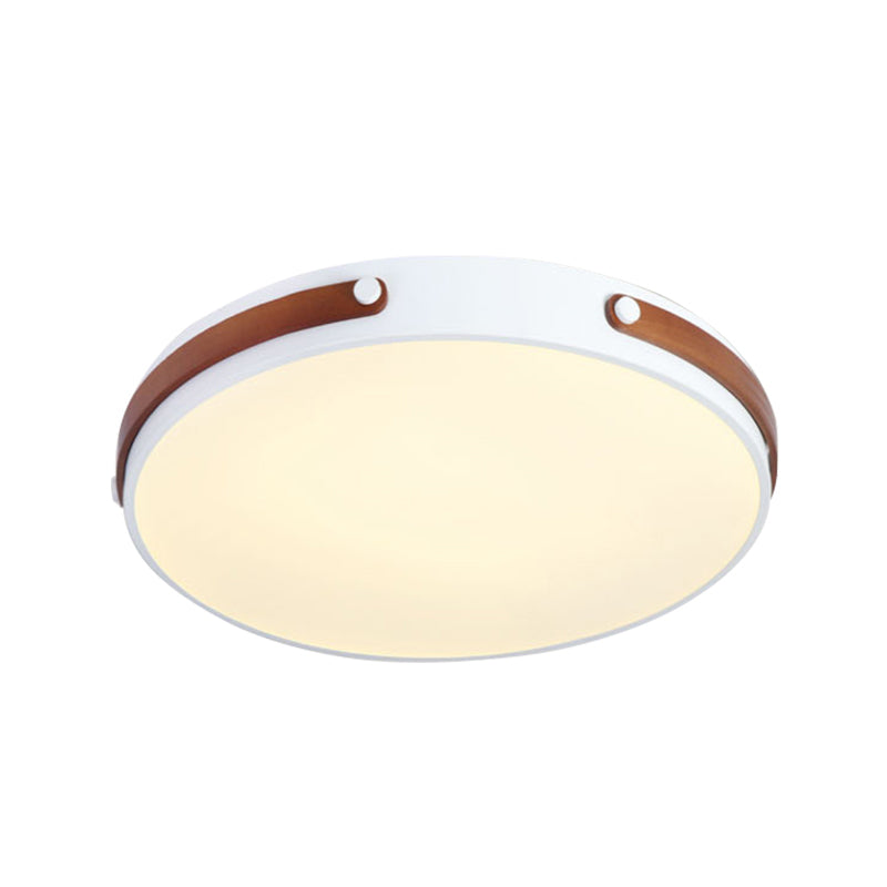 Circular Flushmount Modernist Acrylic Brown/Light Brown/Red Brown LED Close to Ceiling Lamp in Warm/White Light, 16"/21.5" Wide Clearhalo 'Ceiling Lights' 'Close To Ceiling Lights' 'Close to ceiling' Lighting' 289834