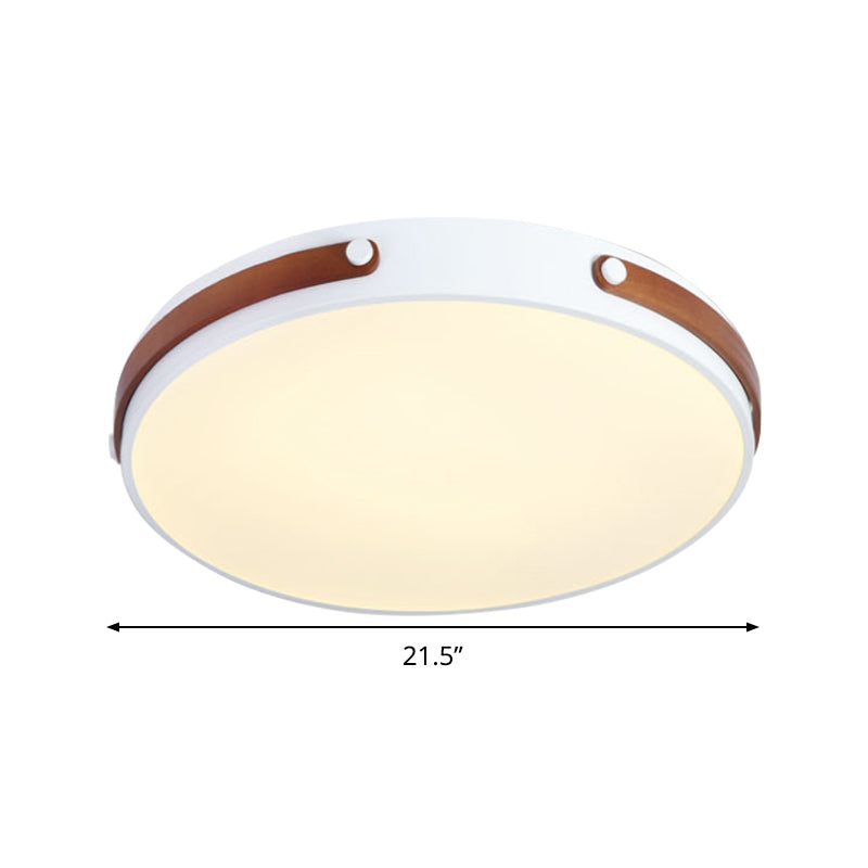 Circular Flushmount Modernist Acrylic Brown/Light Brown/Red Brown LED Close to Ceiling Lamp in Warm/White Light, 16"/21.5" Wide Clearhalo 'Ceiling Lights' 'Close To Ceiling Lights' 'Close to ceiling' Lighting' 289836