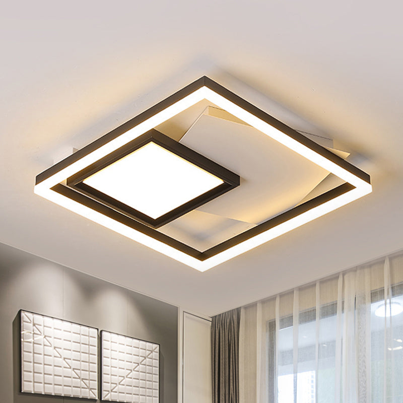 LED Flush Mount Light Rectangle Ceiling Clearhalo 'Ceiling Lights' 'Close To Ceiling Lights' 'Close to ceiling' 'Flush mount' Lighting' 290242