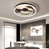 16"/19.5" Wide Circle Acrylic Ceiling Mounted Light Contemporary Black/White LED Flush Light in Warm/White/3 Color Light Clearhalo 'Ceiling Lights' 'Close To Ceiling Lights' 'Close to ceiling' 'Flush mount' Lighting' 290332