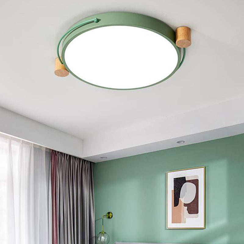 Minimalist Oval Ceiling Mount Light Fixture Metal LED 16"/19.5"/23.5" Long Bedroom Flushmount Lighting in Grey/White/Green, Warm/White Light Clearhalo 'Ceiling Lights' 'Close To Ceiling Lights' 'Close to ceiling' 'Flush mount' Lighting' 290899