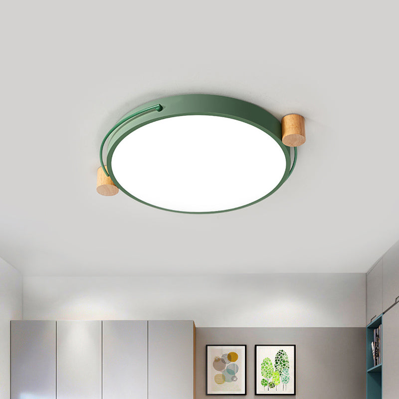Minimalist Oval Ceiling Mount Light Fixture Metal LED 16"/19.5"/23.5" Long Bedroom Flushmount Lighting in Grey/White/Green, Warm/White Light Clearhalo 'Ceiling Lights' 'Close To Ceiling Lights' 'Close to ceiling' 'Flush mount' Lighting' 290900