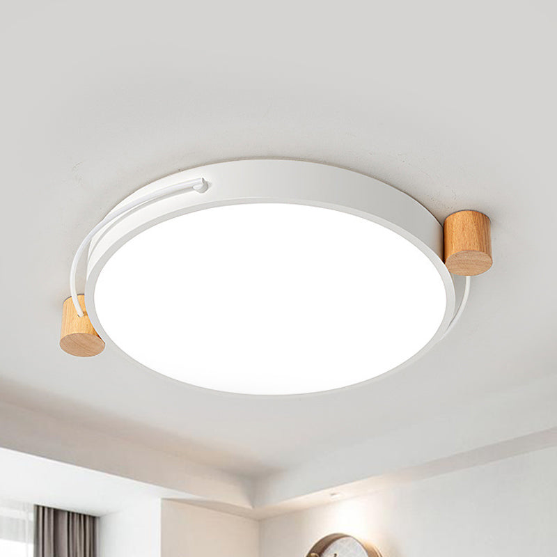 Minimalist Oval Ceiling Mount Light Fixture Metal LED 16"/19.5"/23.5" Long Bedroom Flushmount Lighting in Grey/White/Green, Warm/White Light White Clearhalo 'Ceiling Lights' 'Close To Ceiling Lights' 'Close to ceiling' 'Flush mount' Lighting' 290915