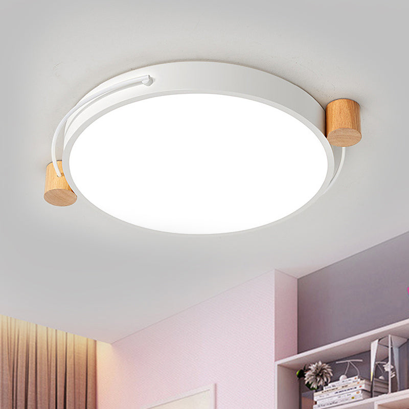 Minimalist Oval Ceiling Mount Light Fixture Metal LED 16"/19.5"/23.5" Long Bedroom Flushmount Lighting in Grey/White/Green, Warm/White Light Clearhalo 'Ceiling Lights' 'Close To Ceiling Lights' 'Close to ceiling' 'Flush mount' Lighting' 290917