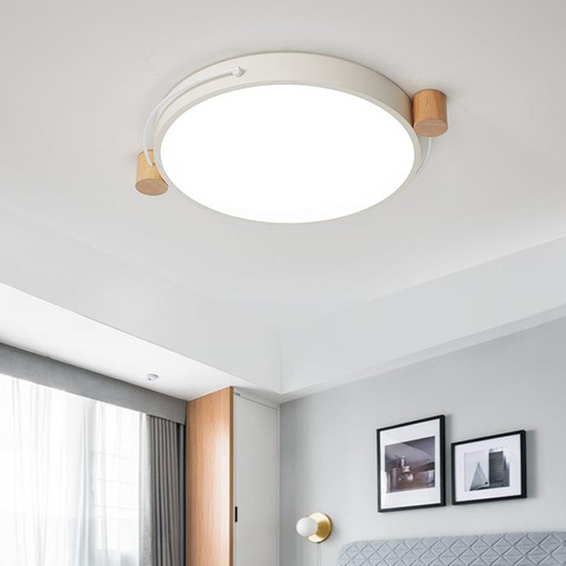 Minimalist Oval Ceiling Mount Light Fixture Metal LED 16"/19.5"/23.5" Long Bedroom Flushmount Lighting in Grey/White/Green, Warm/White Light Clearhalo 'Ceiling Lights' 'Close To Ceiling Lights' 'Close to ceiling' 'Flush mount' Lighting' 290918