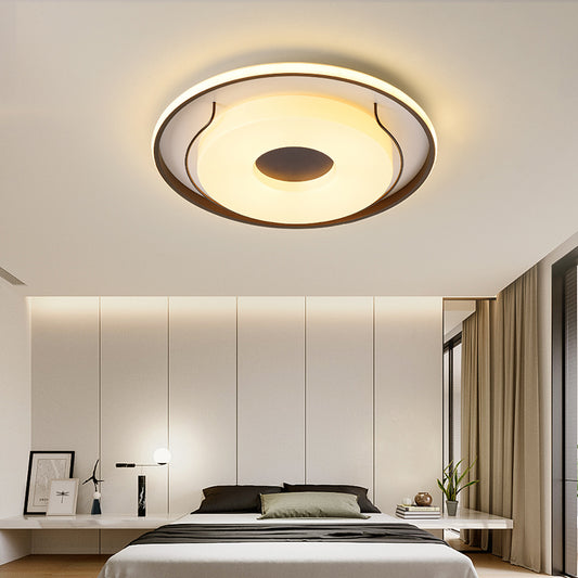 16"/19.5" Dia White Round Ceiling Flush Light Nordic Style LED Acrylic Flushmount Lighting in Warm/White Light Clearhalo 'Ceiling Lights' 'Close To Ceiling Lights' 'Close to ceiling' 'Flush mount' Lighting' 291842