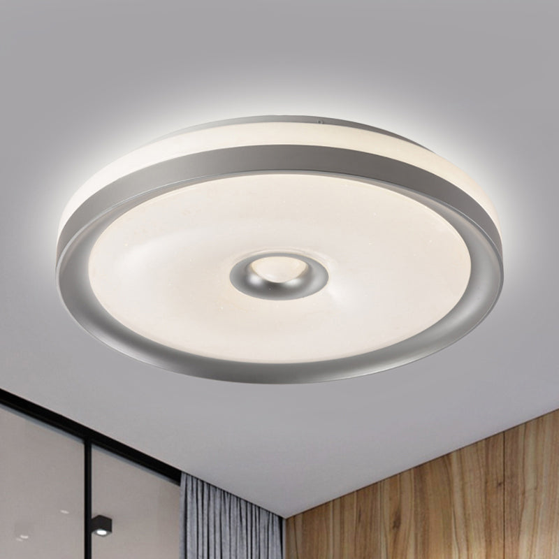 Macaron Grey/Pink/Brown Round Flush Light High Penetrated Acrylic LED Ceiling Mount Lamp in Third Gear Clearhalo 'Ceiling Lights' 'Close To Ceiling Lights' 'Close to ceiling' Lighting' 292294