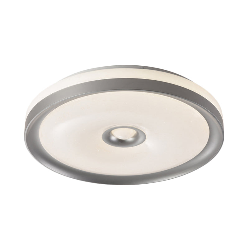 Macaron Grey/Pink/Brown Round Flush Light High Penetrated Acrylic LED Ceiling Mount Lamp in Third Gear Clearhalo 'Ceiling Lights' 'Close To Ceiling Lights' 'Close to ceiling' Lighting' 292297