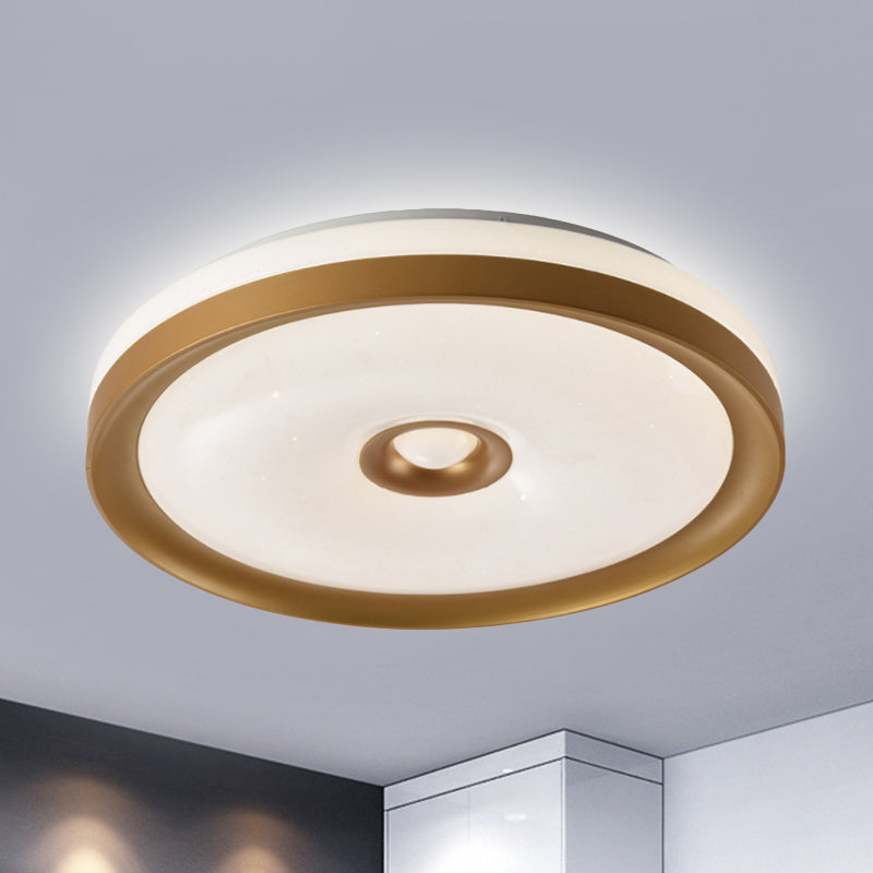 Macaron Grey/Pink/Brown Round Flush Light High Penetrated Acrylic LED Ceiling Mount Lamp in Third Gear Brown Clearhalo 'Ceiling Lights' 'Close To Ceiling Lights' 'Close to ceiling' Lighting' 292305