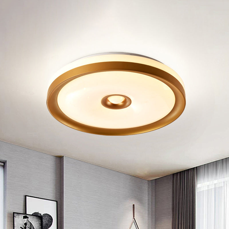 Macaron Grey/Pink/Brown Round Flush Light High Penetrated Acrylic LED Ceiling Mount Lamp in Third Gear Clearhalo 'Ceiling Lights' 'Close To Ceiling Lights' 'Close to ceiling' Lighting' 292306