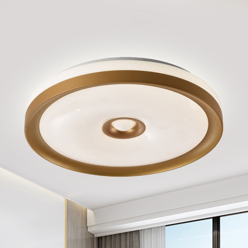 Macaron Grey/Pink/Brown Round Flush Light High Penetrated Acrylic LED Ceiling Mount Lamp in Third Gear Clearhalo 'Ceiling Lights' 'Close To Ceiling Lights' 'Close to ceiling' Lighting' 292307