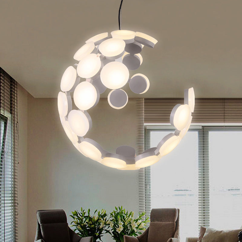 White Molecular Hanging Ceiling Light Contemporary Acrylic LED Chandelier Lighting Clearhalo 'Ceiling Lights' 'Chandeliers' 'Modern Chandeliers' 'Modern' Lighting' 292869