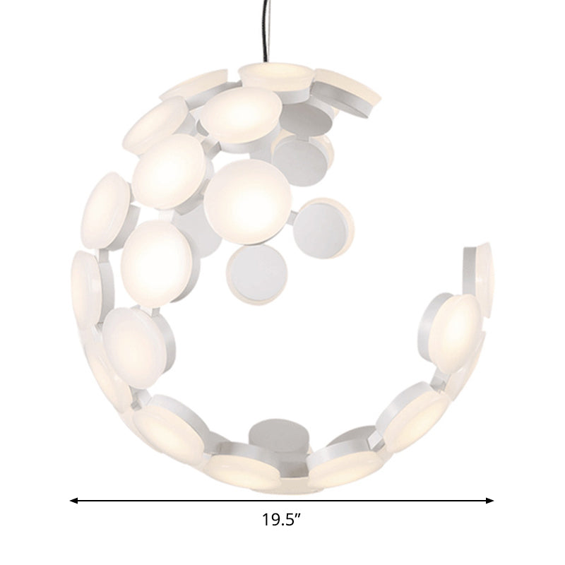 White Molecular Hanging Ceiling Light Contemporary Acrylic LED Chandelier Lighting Clearhalo 'Ceiling Lights' 'Chandeliers' 'Modern Chandeliers' 'Modern' Lighting' 292872