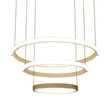 White Double Ring/Three Rings Chandelier Lighting Simple Style White LED Hanging Ceiling Light in Warm/White Light Clearhalo 'Ceiling Lights' 'Chandeliers' 'Modern Chandeliers' 'Modern' Lighting' 294951