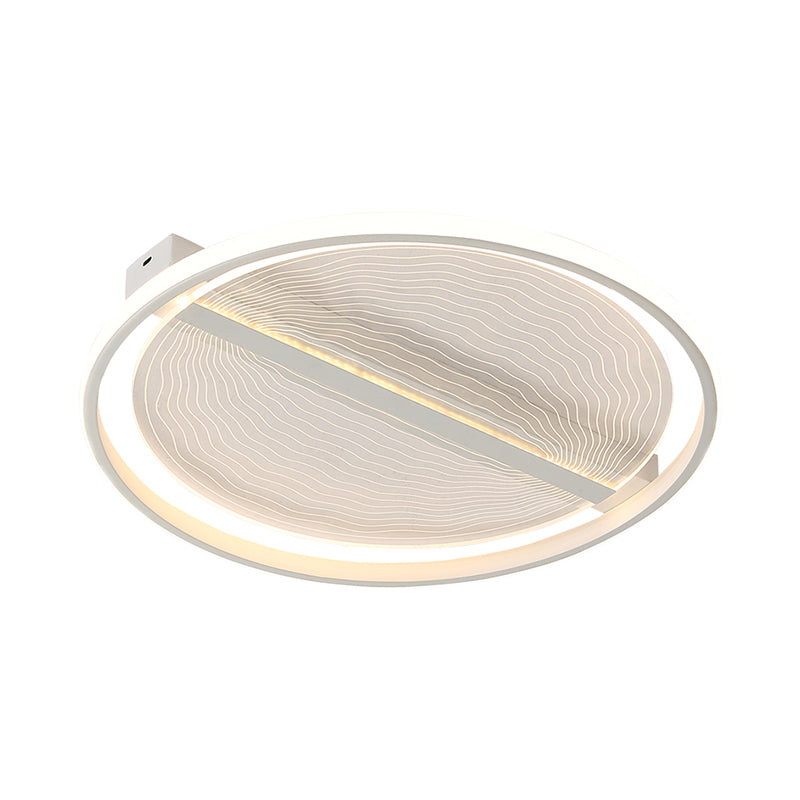 Ultra-Thin Acrylic Flush Mount Minimalist White LED Ceiling Light in Warm/White Light for Bedroom Clearhalo 'Ceiling Lights' 'Close To Ceiling Lights' 'Close to ceiling' 'Flush mount' Lighting' 295261