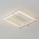 Square Flush Mount Lamp Modernism Acrylic White Ceiling Light Fixture, Warm/White Light Clearhalo 'Ceiling Lights' 'Close To Ceiling Lights' 'Close to ceiling' 'Flush mount' Lighting' 295271