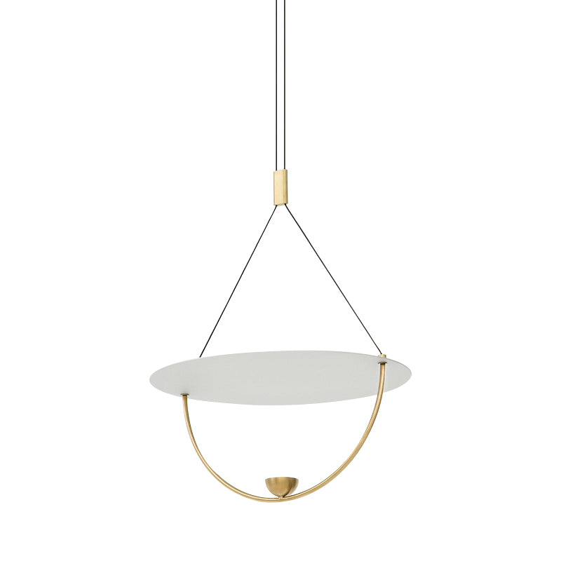 Super Thin Acrylic Teardrop Pendant Light Simple LED Gold Finish Hanging Lamp in Warm Light Clearhalo 'Ceiling Lights' 'Modern Pendants' 'Modern' 'Pendant Lights' 'Pendants' Lighting' 295321