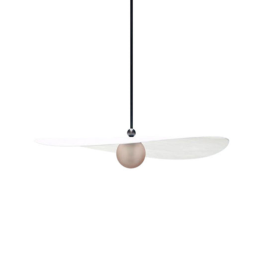 White Slim Hanging Ceiling Light Minimalist 1 Light Acrylic Suspension Lamp for Bedroom Clearhalo 'Ceiling Lights' 'Modern Pendants' 'Modern' 'Pendant Lights' 'Pendants' Lighting' 295576