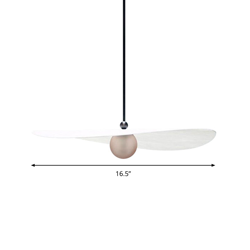 White Slim Hanging Ceiling Light Minimalist 1 Light Acrylic Suspension Lamp for Bedroom Clearhalo 'Ceiling Lights' 'Modern Pendants' 'Modern' 'Pendant Lights' 'Pendants' Lighting' 295577