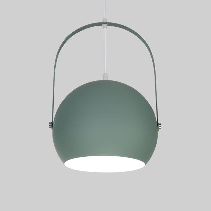 Bubble Hanging Light Contemporary Metal 1 Light Dining Room Down Lighting in Green Clearhalo 'Ceiling Lights' 'Modern Pendants' 'Modern' 'Pendant Lights' 'Pendants' Lighting' 295642