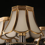 Scalloped Bedroom Wall Lamp Countryside Ivory Glass 1 Light Black Wall Mount Light Clearhalo 'Wall Lamps & Sconces' 'Wall Lights' Lighting' 295779