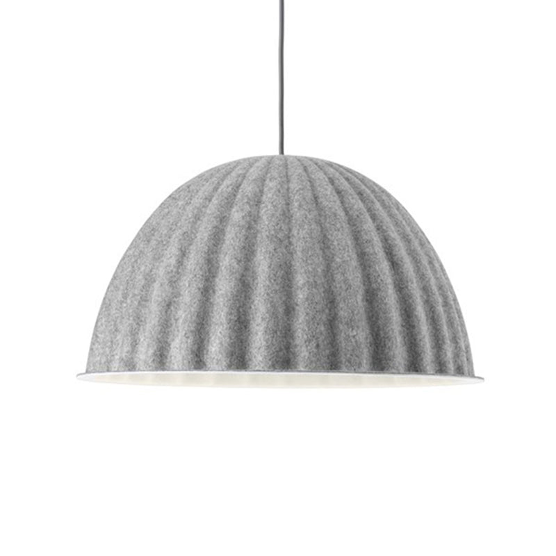 1 Head Living Room Pendant Light Modern Grey Ceiling Suspension Lamp with Bowl Metal Shade Clearhalo 'Ceiling Lights' 'Modern Pendants' 'Modern' 'Pendant Lights' 'Pendants' Lighting' 296853