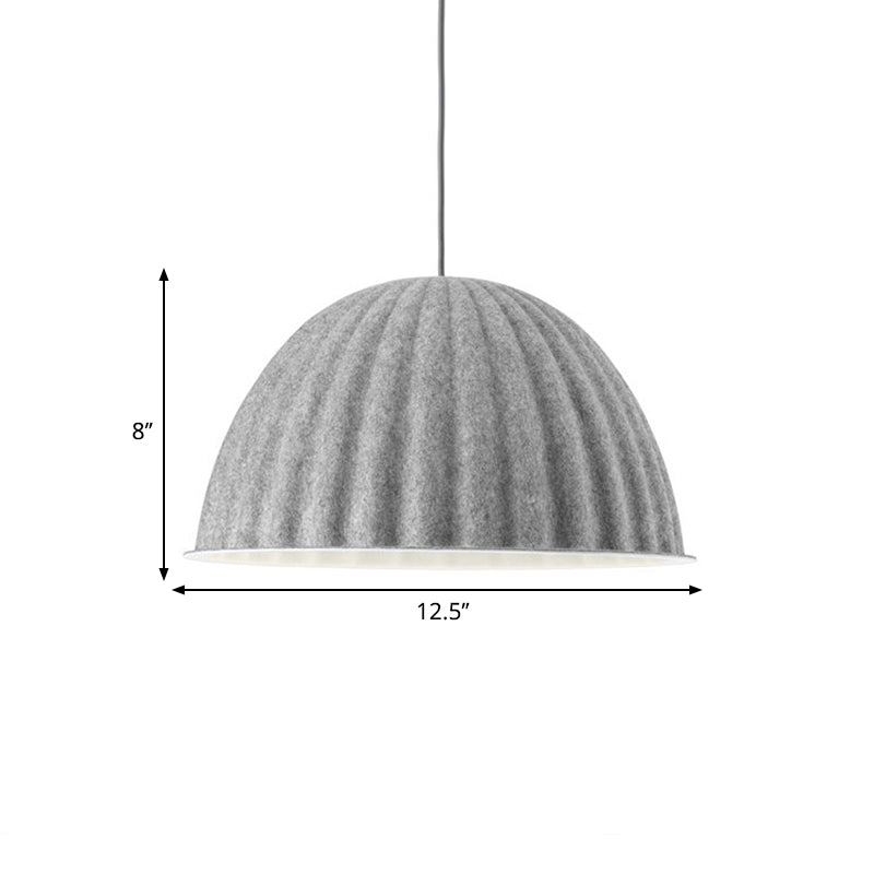 1 Head Living Room Pendant Light Modern Grey Ceiling Suspension Lamp with Bowl Metal Shade Clearhalo 'Ceiling Lights' 'Modern Pendants' 'Modern' 'Pendant Lights' 'Pendants' Lighting' 296854