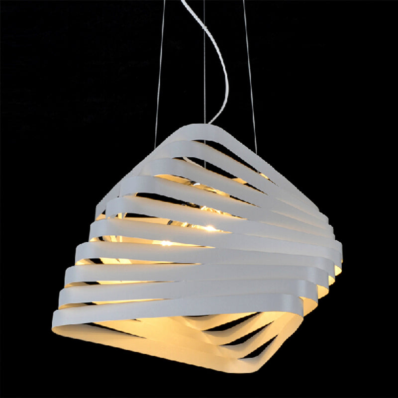 1 Bulb Laser Cut Hanging Lighting Contemporary Metal Ceiling Pendant Light in White Clearhalo 'Ceiling Lights' 'Modern Pendants' 'Modern' 'Pendant Lights' 'Pendants' Lighting' 296857