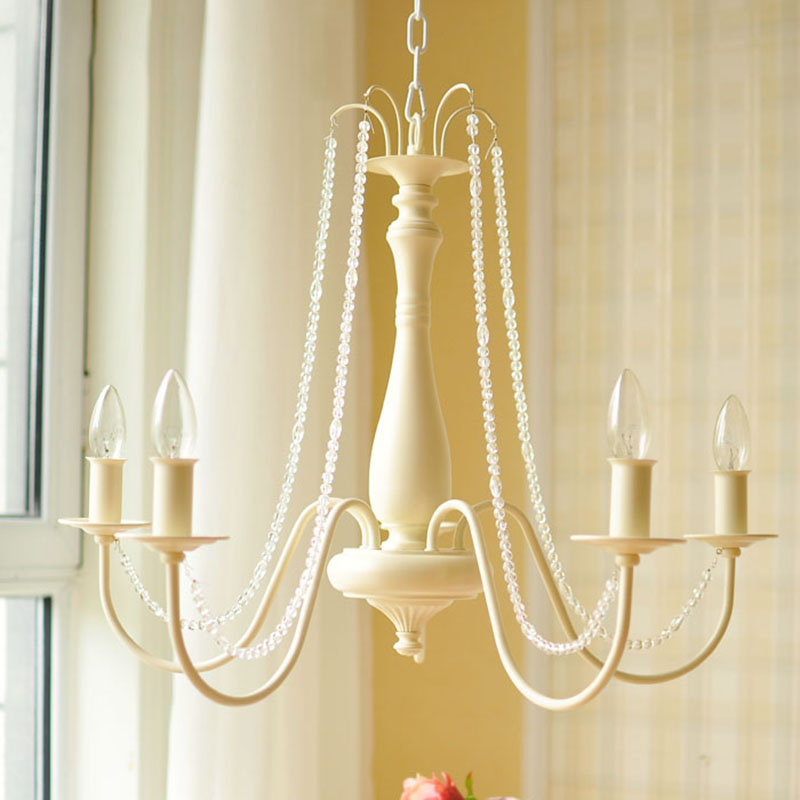 K9 Crystal Ivory Hanging Chandelier Scrolled Arm 5 Lights Traditionalism Down Lighting Pendant for Living Room Ivory Clearhalo 'Ceiling Lights' 'Chandeliers' Lighting' options 302984_7aa3257c-7563-45d5-9730-4708cbad597d