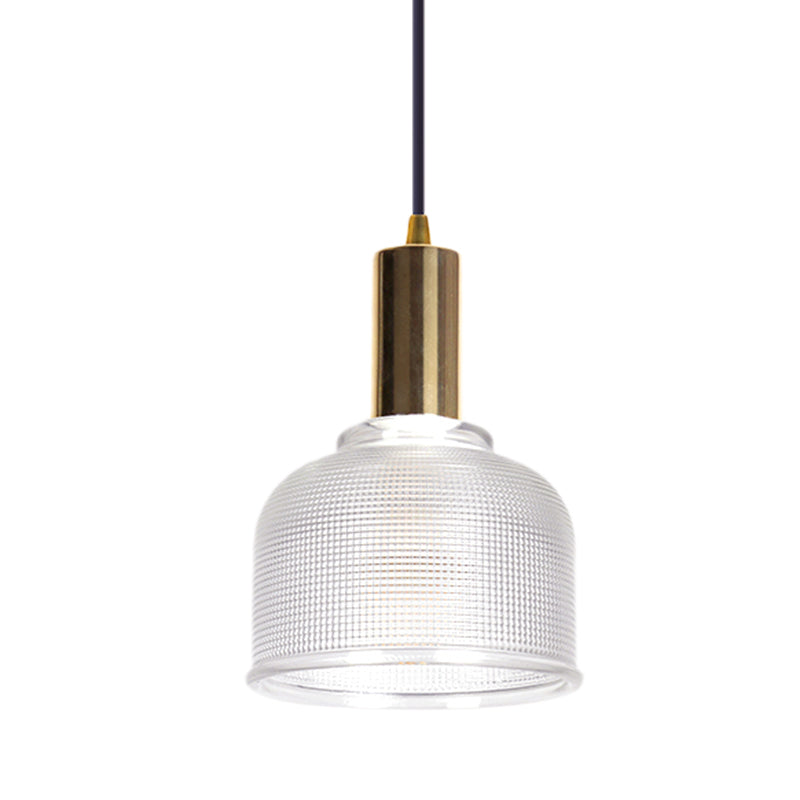 Dome Hanging Light Modernism Amber/Clear Glass 1 Bulb Living Room Pendant Lighting Fixture Clearhalo 'Ceiling Lights' 'Chandeliers' 'Glass shade' 'Glass' 'Modern Pendants' 'Modern' 'Pendant Lights' 'Pendants' Lighting' 303152