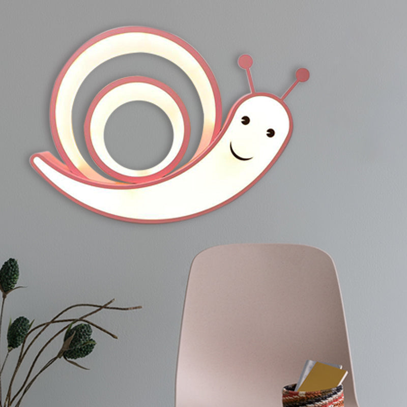 Acrylic Cute Snail Flush Mount Light Kindergarten Bedroom Cartoon LED Ceiling Lamp Clearhalo 'Ceiling Lights' 'Close To Ceiling Lights' 'Close to ceiling' 'Flush mount' Lighting' 30560