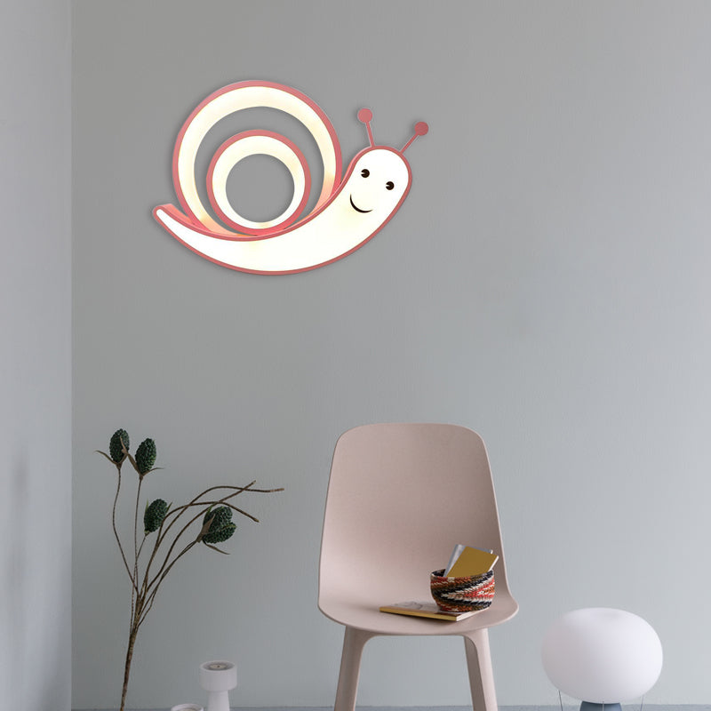 Acrylic Cute Snail Flush Mount Light Kindergarten Bedroom Cartoon LED Ceiling Lamp Clearhalo 'Ceiling Lights' 'Close To Ceiling Lights' 'Close to ceiling' 'Flush mount' Lighting' 30561