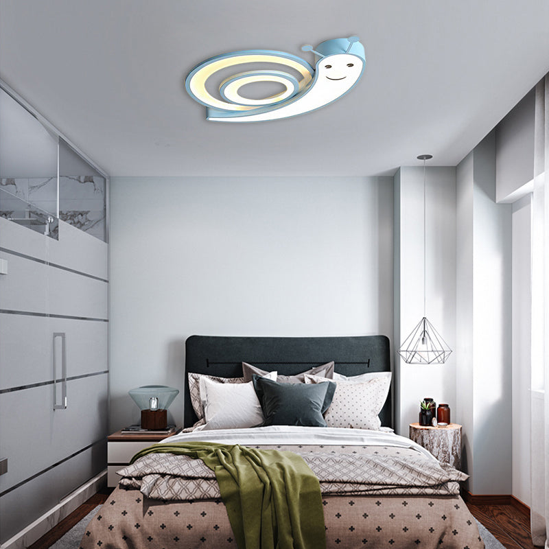 Acrylic Cute Snail Flush Mount Light Kindergarten Bedroom Cartoon LED Ceiling Lamp Clearhalo 'Ceiling Lights' 'Close To Ceiling Lights' 'Close to ceiling' 'Flush mount' Lighting' 30565