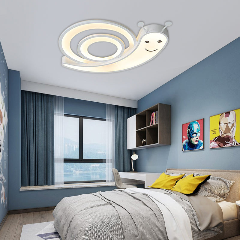 Acrylic Cute Snail Flush Mount Light Kindergarten Bedroom Cartoon LED Ceiling Lamp Clearhalo 'Ceiling Lights' 'Close To Ceiling Lights' 'Close to ceiling' 'Flush mount' Lighting' 30568