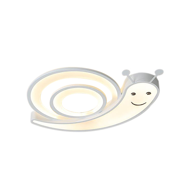 Acrylic Cute Snail Flush Mount Light Kindergarten Bedroom Cartoon LED Ceiling Lamp Clearhalo 'Ceiling Lights' 'Close To Ceiling Lights' 'Close to ceiling' 'Flush mount' Lighting' 30569