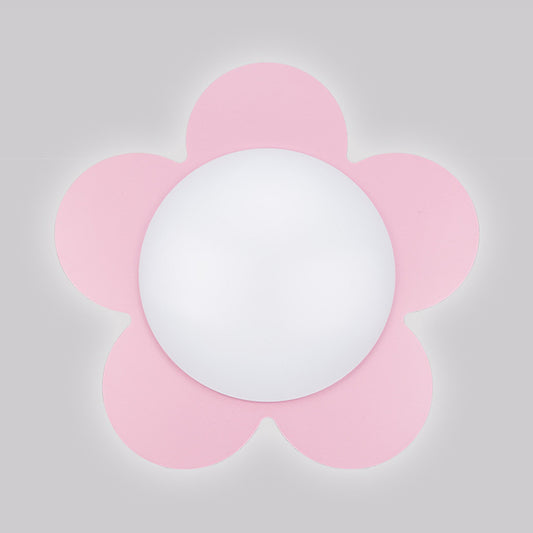 Acrylic Blossom LED Ceiling Mount Light Room Kindergarten Simple Style Modern Ceiling Lamp Pink Clearhalo 'Ceiling Lights' 'Close To Ceiling Lights' 'Close to ceiling' 'Flush mount' Lighting' 30884