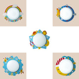 Acrylic Circle LED Ceiling Mount Light with Cartoon Pattern Kids Ceiling Lamp for Nursing Room Clearhalo 'Ceiling Lights' 'Close To Ceiling Lights' 'Close to ceiling' 'Flush mount' Lighting' 30885