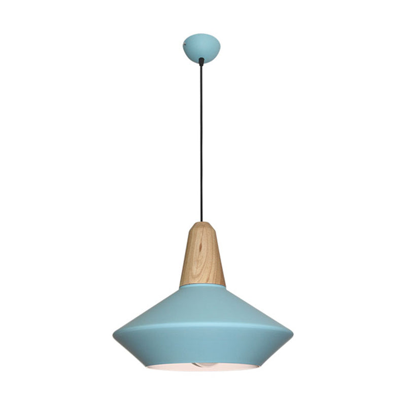 Metal Urn Pendant Light Modernist 1 Bulb Ceiling Suspension Lamp in Blue/Grey for Dining Room Clearhalo 'Ceiling Lights' 'Modern Pendants' 'Modern' 'Pendant Lights' 'Pendants' Lighting' 313755