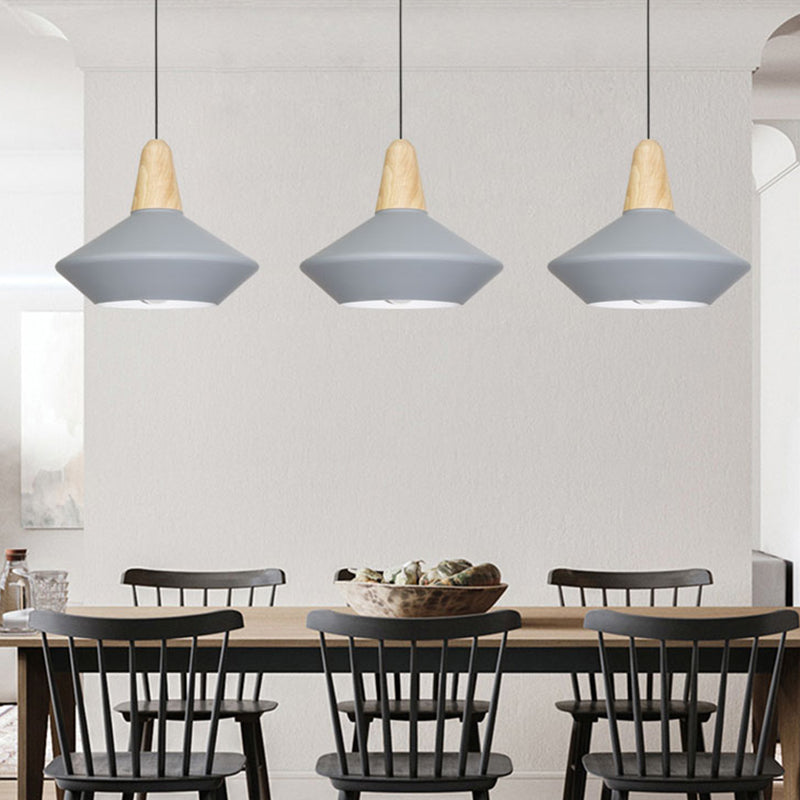 Metal Urn Pendant Light Modernist 1 Bulb Ceiling Suspension Lamp in Blue/Grey for Dining Room Clearhalo 'Ceiling Lights' 'Modern Pendants' 'Modern' 'Pendant Lights' 'Pendants' Lighting' 313758