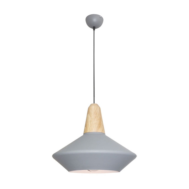 Metal Urn Pendant Light Modernist 1 Bulb Ceiling Suspension Lamp in Blue/Grey for Dining Room Clearhalo 'Ceiling Lights' 'Modern Pendants' 'Modern' 'Pendant Lights' 'Pendants' Lighting' 313759