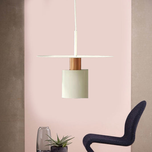 Cylindrical Hanging Lamp Modernism Metal 8"/12" Wide 1 Head Copper Ceiling Pendant Light Copper Clearhalo 'Ceiling Lights' 'Modern Pendants' 'Modern' 'Pendant Lights' 'Pendants' Lighting' 313827