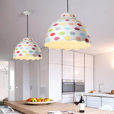 Hemisphere Metal Hanging Lighting Modernism 1 Bulb Multi-Color Ceiling Pendant Light Multi-Color Clearhalo 'Ceiling Lights' 'Modern Pendants' 'Modern' 'Pendant Lights' 'Pendants' Lighting' 313858