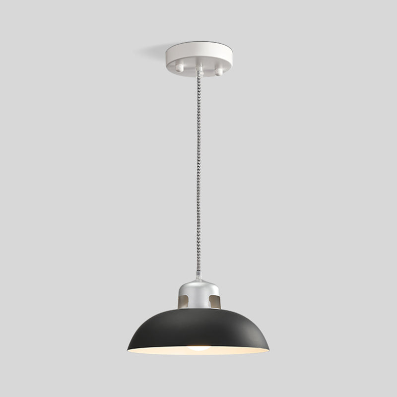 Flared Metal Pendant Light Modernism 1 Head Black/Grey Ceiling Suspension Lamp for Dining Room Clearhalo 'Ceiling Lights' 'Modern Pendants' 'Modern' 'Pendant Lights' 'Pendants' Lighting' 313880