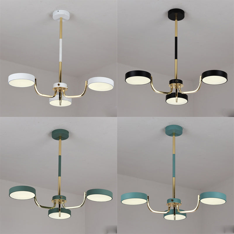 Oval Pendant Dining Room Hanging Lights Acrylic 3 Bulbs Modern style Pendant Lamps Clearhalo 'Ceiling Lights' 'Chandeliers' Lighting' options 31823