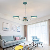 Oval Pendant Dining Room Hanging Lights Acrylic 3 Bulbs Modern style Pendant Lamps Clearhalo 'Ceiling Lights' 'Chandeliers' Lighting' options 31825