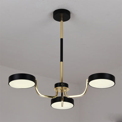 Oval Pendant Dining Room Hanging Lights Acrylic 3 Bulbs Modern style Pendant Lamps Black Clearhalo 'Ceiling Lights' 'Chandeliers' Lighting' options 31826_aaa045fa-75e0-4d1a-a78c-6f8e5346aae7