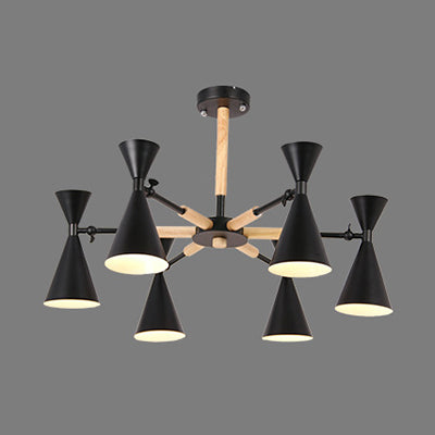 Modern Pendant Lights Metal 6 Lights Pendant Lamps for Living Room Clearhalo 'Ceiling Lights' 'Chandeliers' Lighting' options 32270