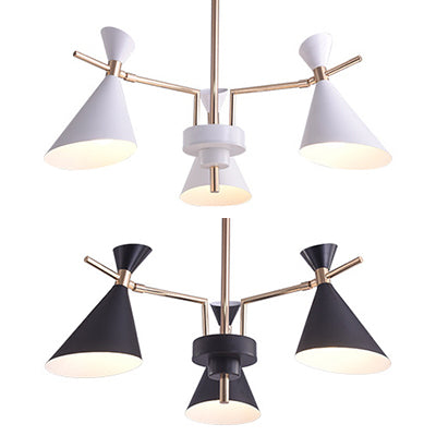Nordic Horn Shape Hanging Light Metal 3 Lights Hanging Pendant Lamp for Bedroom Clearhalo 'Ceiling Lights' 'Chandeliers' Lighting' options 32380
