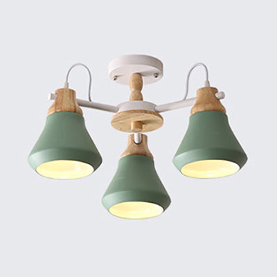 Tapered Shade Living Room Hanging Lamp Simple Hanging Pendant Lights Green Clearhalo 'Ceiling Lights' 'Chandeliers' Lighting' options 32426_fecced47-41f0-4483-9b41-cae04f731f39